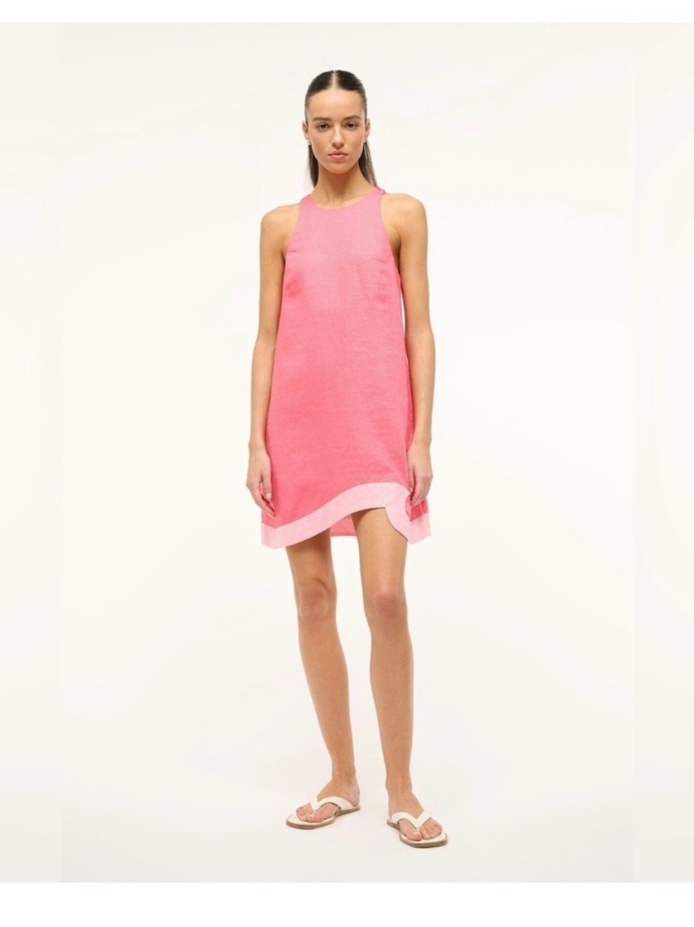 STAUD Allori Pink Dress
